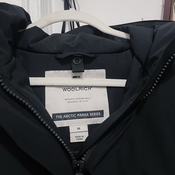 [Like New] Woolrich Gore-Tex Tech Arctic Parka Medium Black - Picture 3 of 9